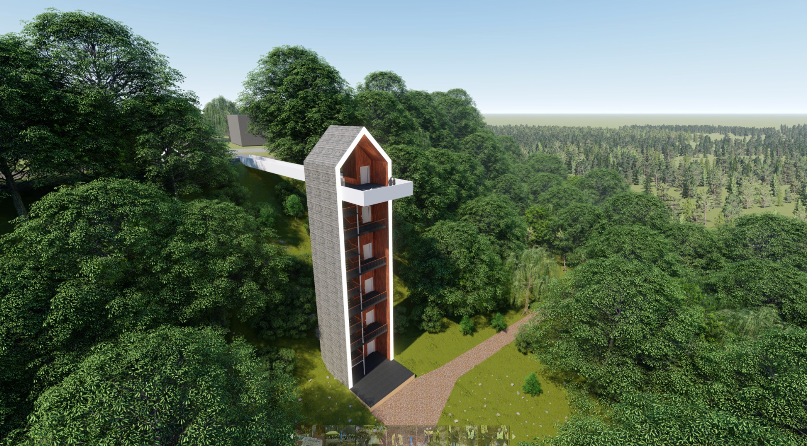 Linnupesa kavand 3D